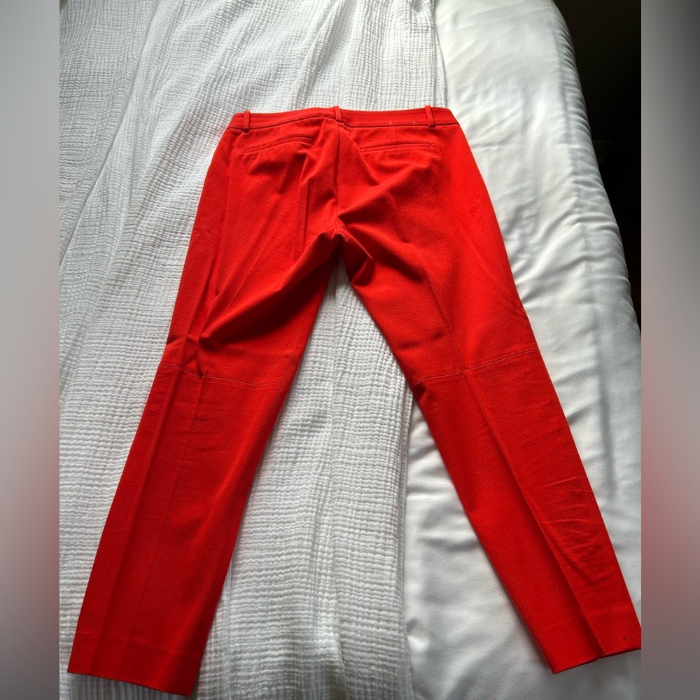 J. Crew Red Stretch Dress Pants